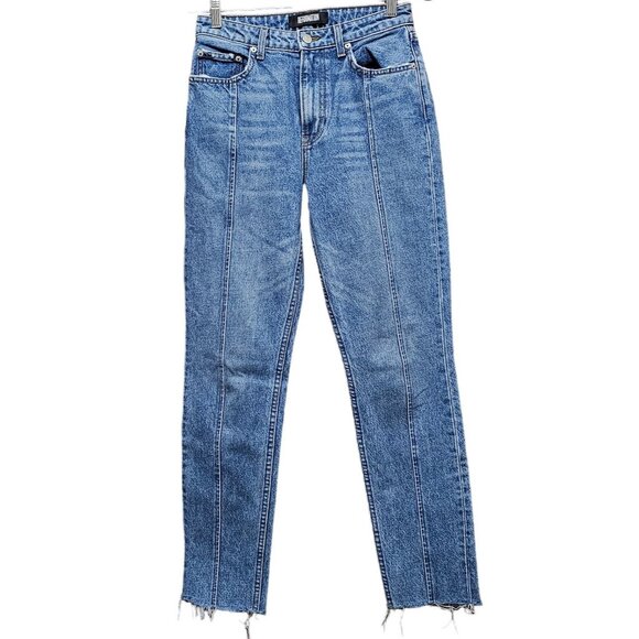 COPY - Reformation Val 90s Mid-Rise Straight-Leg Jeans Size 25( equals to size … - Picture 2 of 11